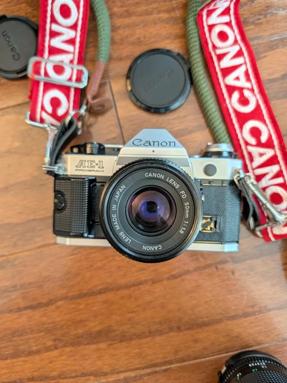 Canon AE-1 Program 35mm Film Camera Kit TESTED- Vintage SLR w/Lenses + Flash